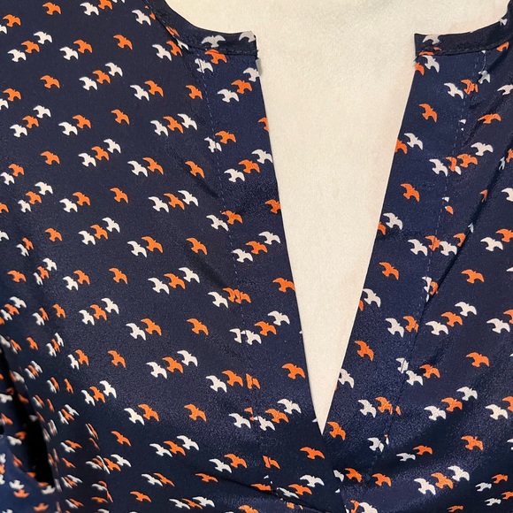 Market and Spruce Bird Print Blouse - Picture 4 of 4